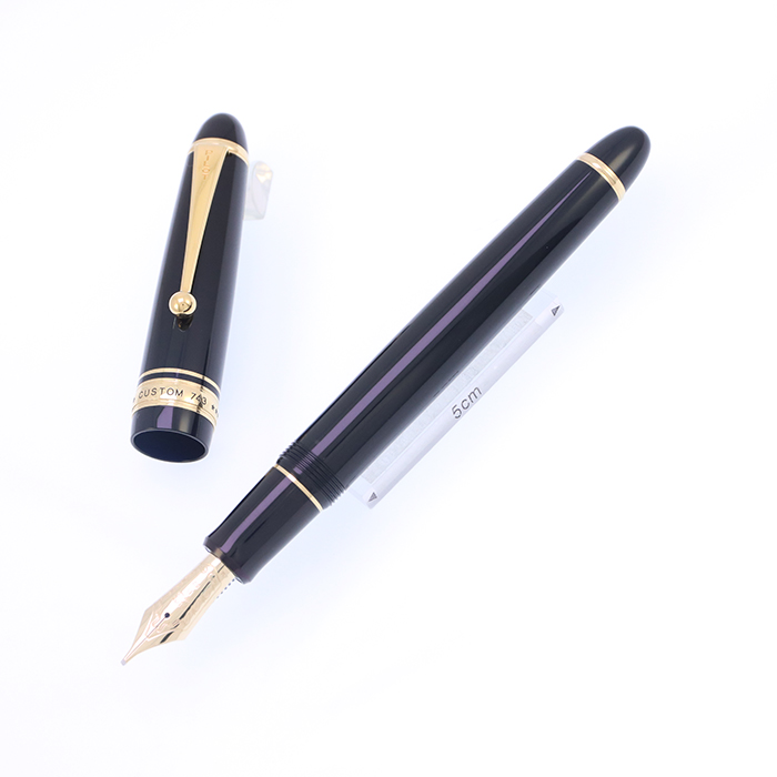 中古)PILOT パイロット 万年筆 カスタム743 ブラック スタブ