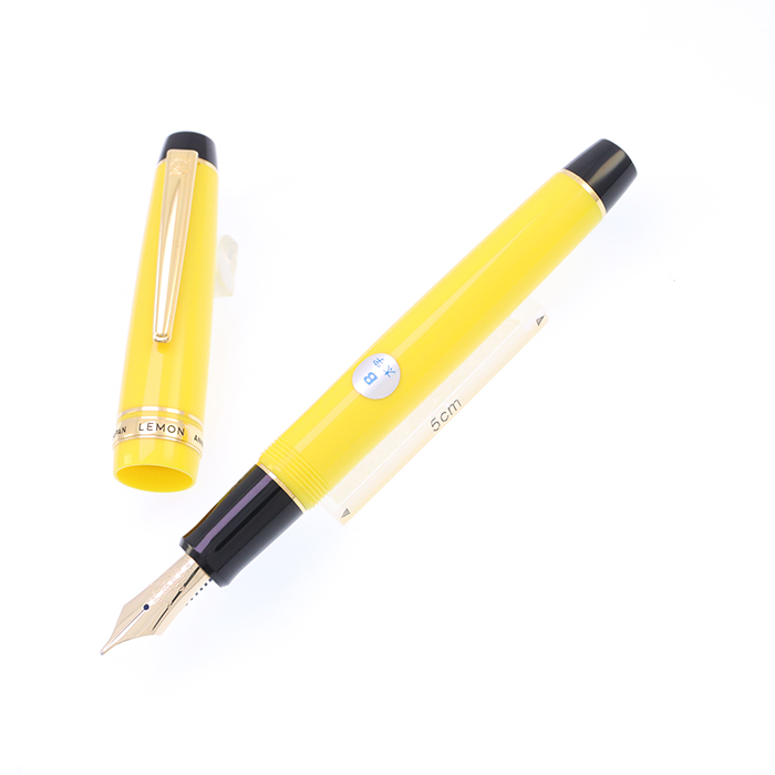 中古)MARUZEN 丸善 万年筆 丸善創業130周年記念 檸檬 -LEMON- 太字