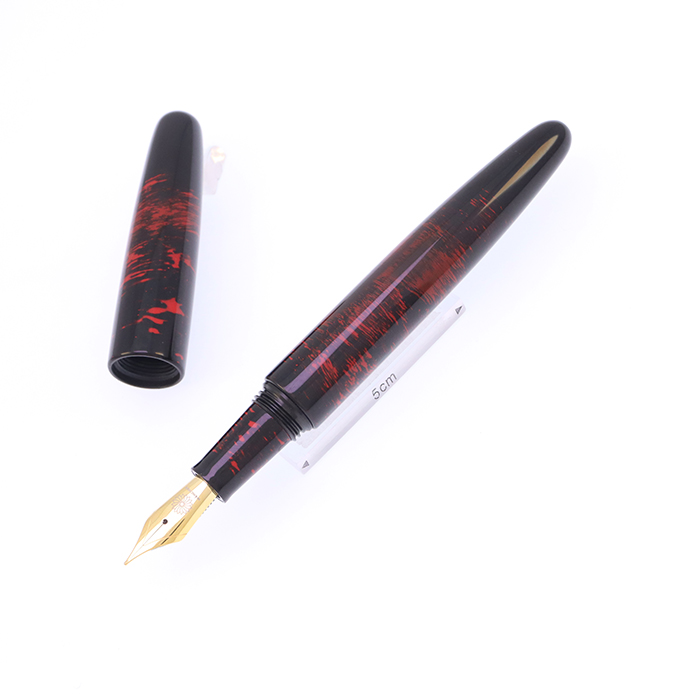 中古)WANCHER ワンチャー 万年筆 ワンチャーオリジナル 会津漆 曙塗り