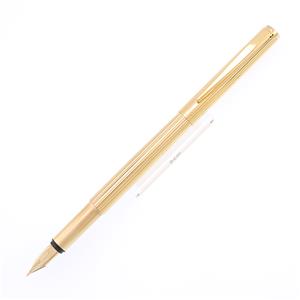 万年筆 ノブレス ゴールド 20金張 F