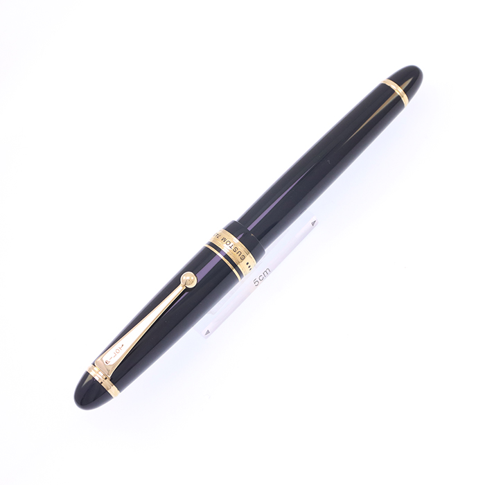 中古)PILOT パイロット 万年筆 カスタム743 ブラック フォルカン（商品