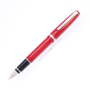 万年筆 エラボー レッド 軟極細字 (樹脂軸)