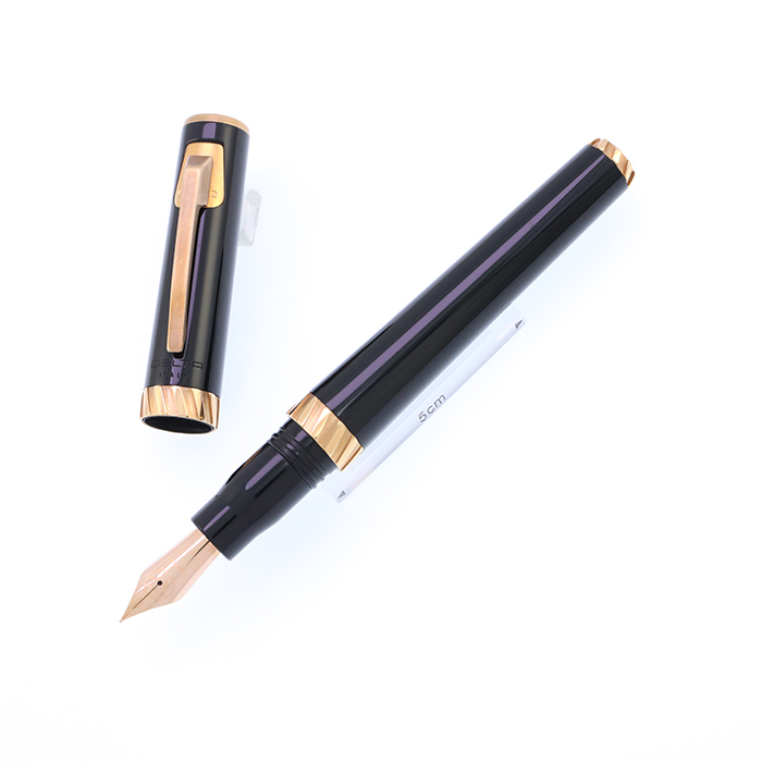 デルタ万年筆18金 ハードケース カートリッジ3本 デルタ万年筆18金