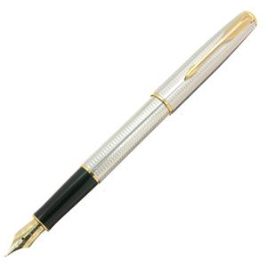 PARKER パーカー 万年筆 ソネット シルバーカスケード F メイン