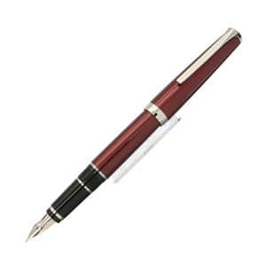 PILOT パイロット 万年筆 エラボー レッド 軟細字 (金属軸) メイン
