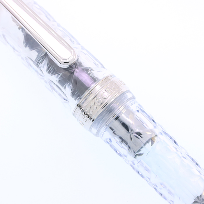 中古)PLATINUM プラチナ 万年筆 #3776 センチュリー 富士旬景 六花 軟