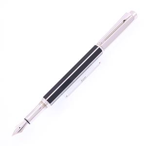 万年筆 バリアス チャイナブラック シルバー M