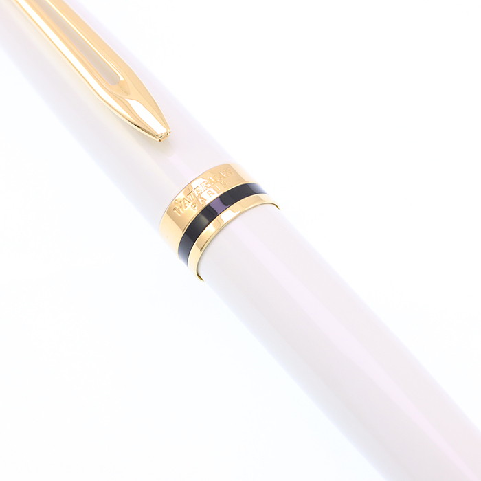 ウォーターマン 万年筆 チャールストン アイボリーホワイトGT 18K F Waterman - WATERMAN ペン先18K 万年筆 チャールストン アイボリー