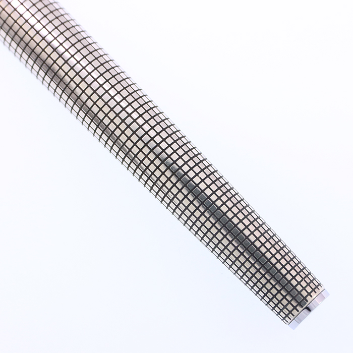 中古)PILOT パイロット 万年筆 グランディ スターリングシルバー 格子