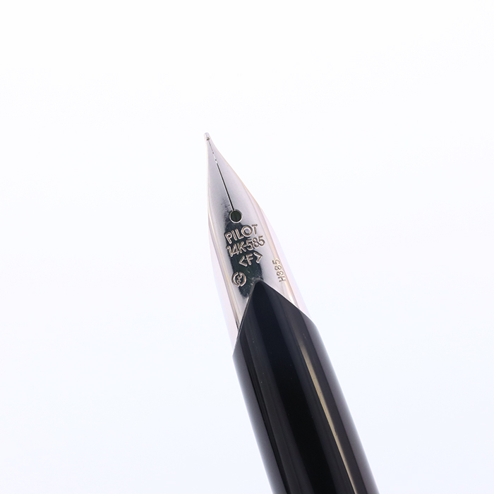 中古)PILOT パイロット 万年筆 グランディ スターリングシルバー 格子