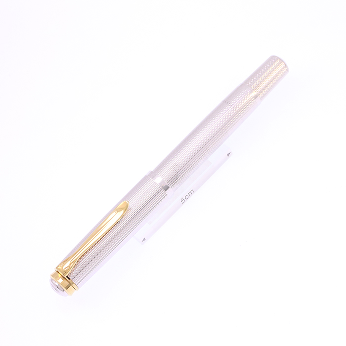 中古)Pelikan ペリカン 万年筆 150周年記念 M750 ロールシルバー F (EN
