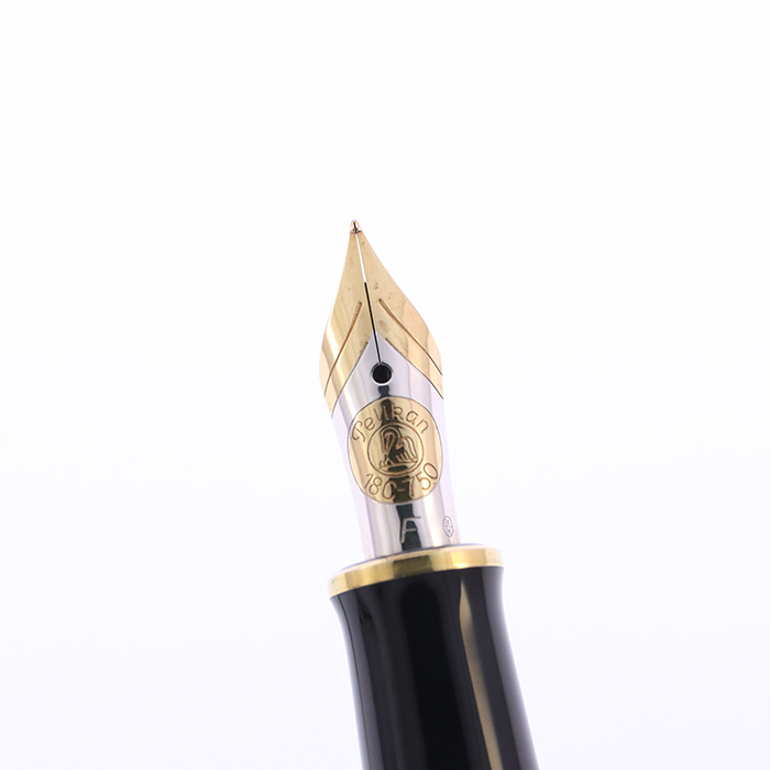 中古)Pelikan ペリカン 万年筆 150周年記念 M750 ロールシルバー F (EN