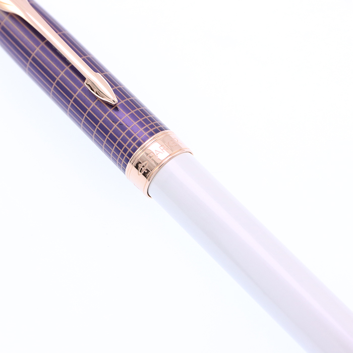 激安通販 57⬜︎Parker Sonnet ボールペン紫 Ciselé MT0109-6 キッチン 筆記具