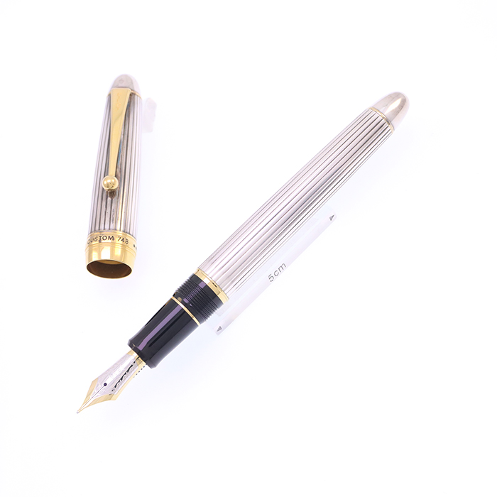 中古)PILOT パイロット 万年筆 カスタム748 スターリングシルバー