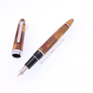 万年筆 伊勢丹新宿店オリジナル 寄木細工 中字