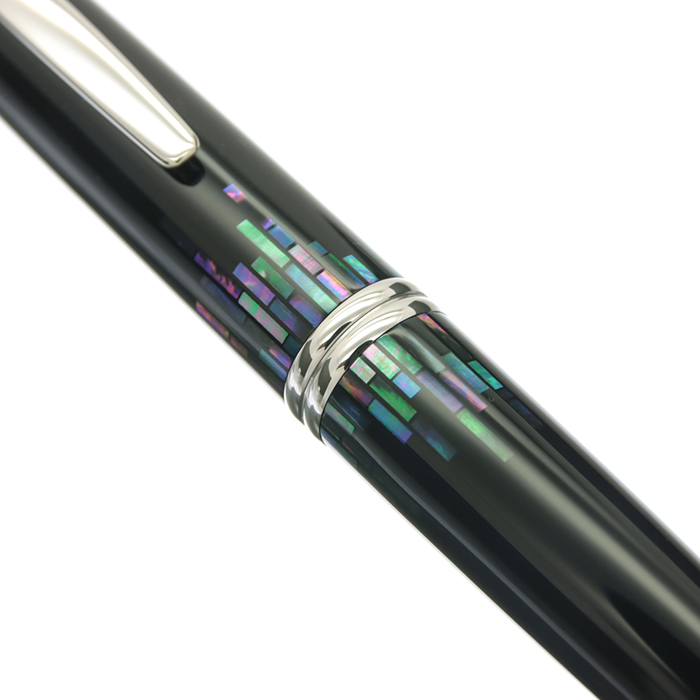 新品)PILOT パイロット 万年筆 キャップレス 螺鈿 ストライプ（商品ID
