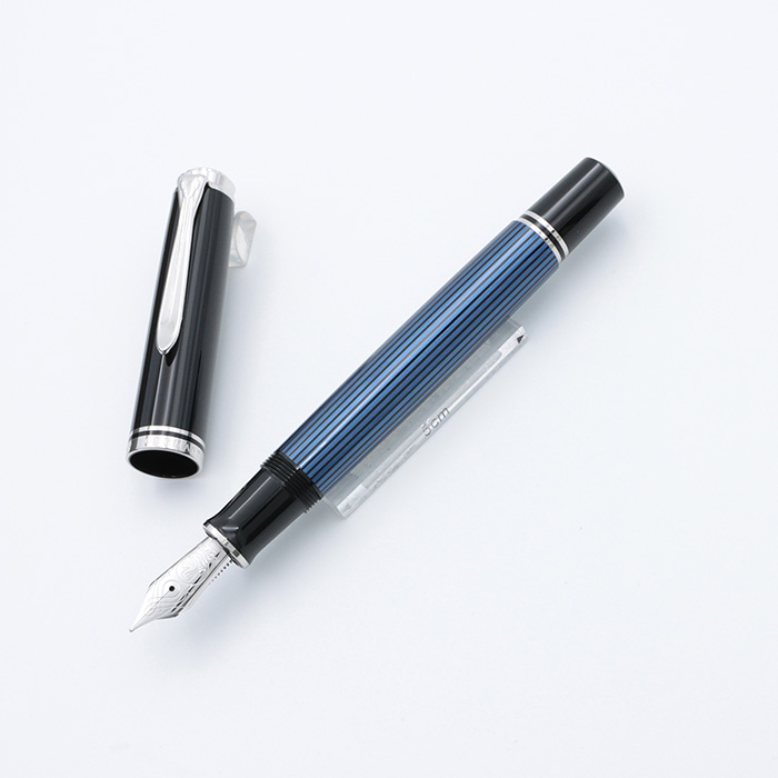 新品)Pelikan ペリカン 万年筆 スーベレーン M805 ブルーストライプ