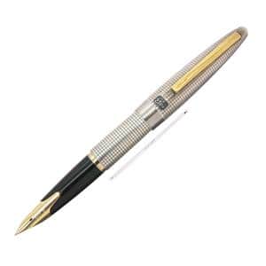 PILOT パイロット 万年筆 エリート シルバーン 格子 細字 (初期型/吸入式) メイン