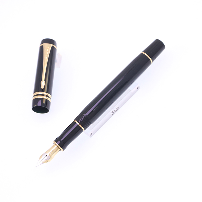 中古)PARKER パーカー 万年筆 デュオフォールド ブラックGT