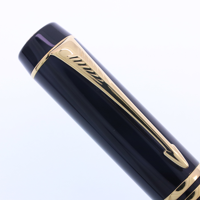 パーカー 万年筆 デュオフォールド インターナショナル ブラックGT XF 中古)PARKER パーカー 万年筆 デュオフォールド ブラックGT