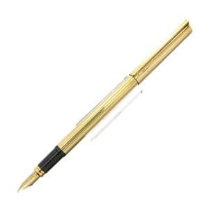S.T.Dupont エス・テー・デュポン 万年筆 クラシック ゴールドプレート ライン F メイン