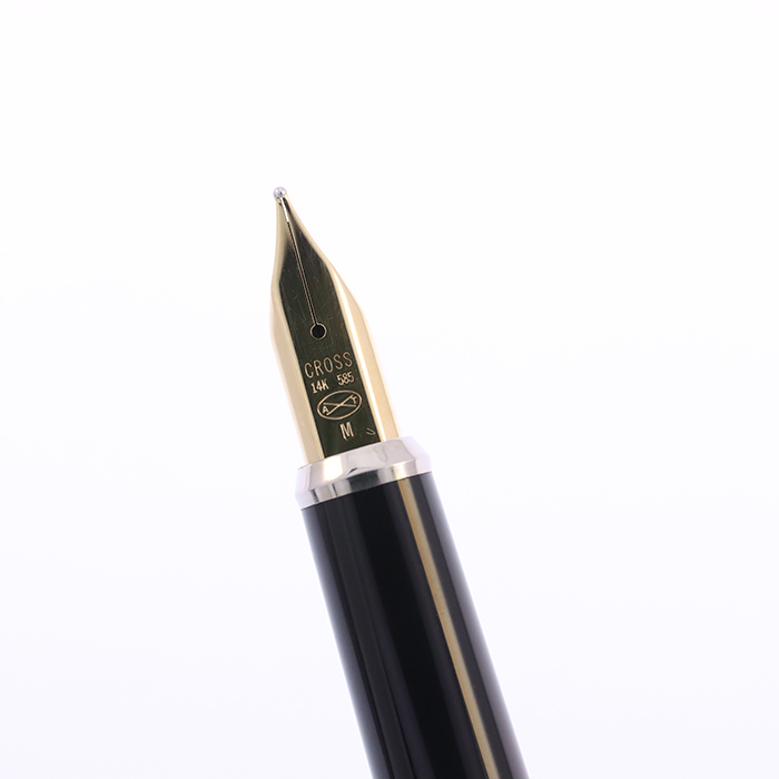美品1970年代 箱付他◆クロス 10金張り ペン先585 14K M 万年筆 中古)CROSS クロス 万年筆 センチュリー 14金張 M（商品ID
