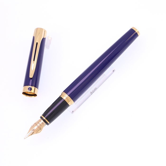 中古)WATERMAN ウォーターマン 万年筆 レタロン ネイビーブルー M