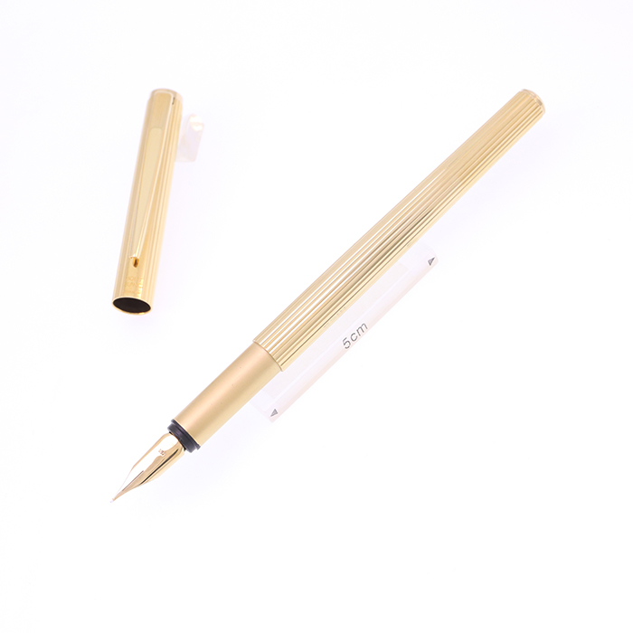 中古)MONTBLANC モンブラン 万年筆 ノブレス ゴールド 20金張 F（商品