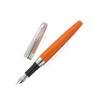 CARAN d'ACHE カランダッシュ 万年筆 レマンコレクション バイカラー サフラン F メイン