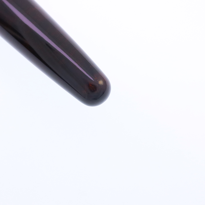 中古)NAKAYA 中屋万年筆 万年筆 ブライヤー 濃 光沢 廻り止め 虎 太字