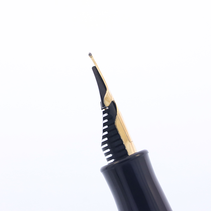 中古)NAKAYA 中屋万年筆 万年筆 ブライヤー 濃 光沢 廻り止め 虎 太字