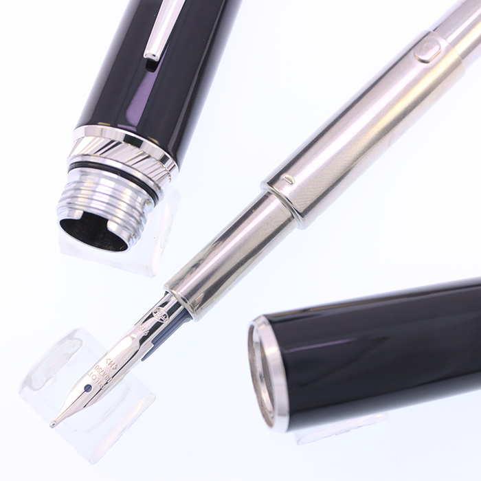 中古)PILOT パイロット 万年筆 キャップレスLS ラグジュアリーブラック