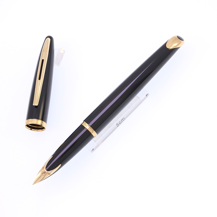 中古)WATERMAN ウォーターマン 万年筆 カレン ブラック・シーGT F