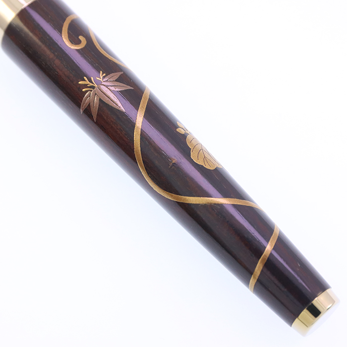 中古)SAILOR セーラー 万年筆 皇太子御成婚記念 木軸黒檀加賀蒔絵 鳳凰