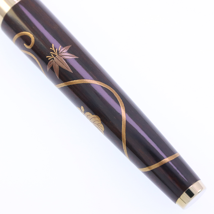 中古)SAILOR セーラー 万年筆 皇太子御成婚記念 木軸黒檀加賀蒔絵 鳳凰