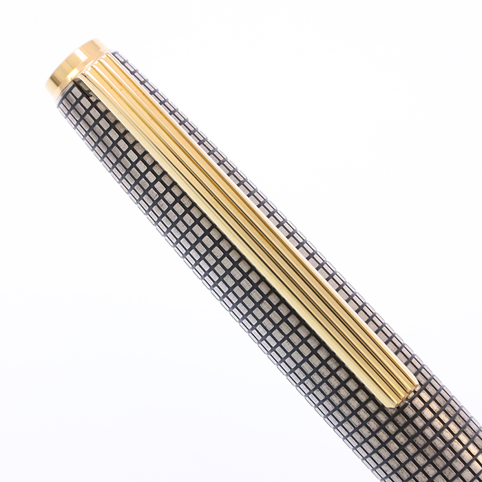 中古)PILOT パイロット 万年筆 デラックス スターリングシルバー 格子