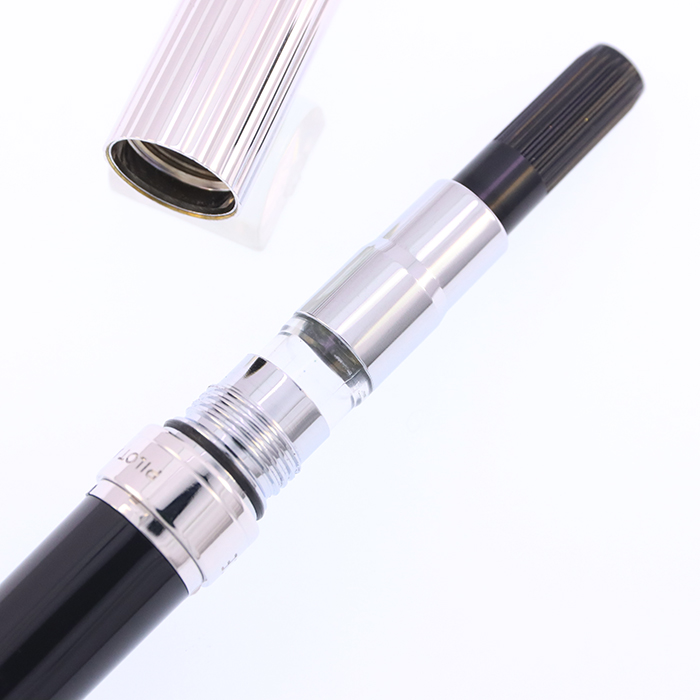 中古)PILOT パイロット 万年筆 グランセ ロジウムコンビ ブラック