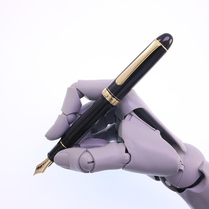 中古)PLATINUM プラチナ 万年筆 #3776 センチュリー ブラックイン