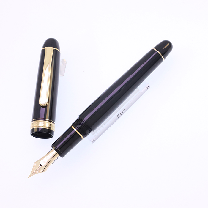 中古)PLATINUM プラチナ 万年筆 #3776 センチュリー ブラックイン