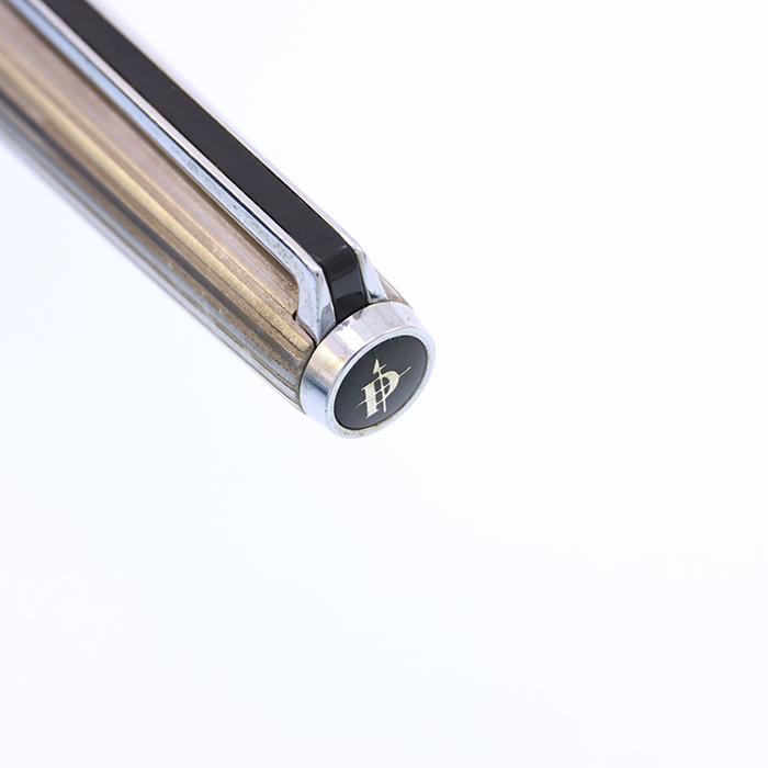 中古)PILOT パイロット 万年筆 カスタム ホワイトストライプ 18K-WG
