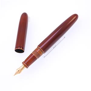 万年筆 シガー ロング 17mm軸 鴇溜 太字 (ピンクゴールドメッキペン先)