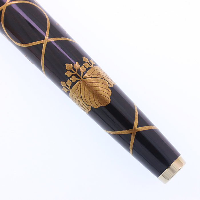 中古)SAILOR セーラー 万年筆 皇太子御成婚記念 木軸黒檀加賀蒔絵 鳳凰