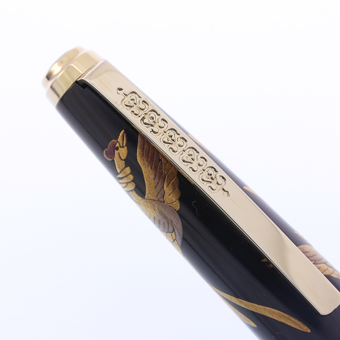 中古)SAILOR セーラー 万年筆 皇太子御成婚記念 木軸黒檀加賀蒔絵 鳳凰