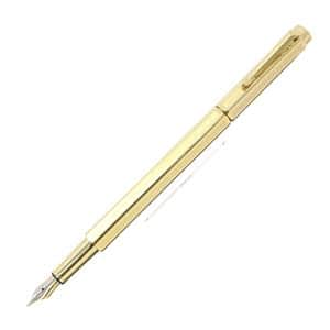 CARAN d'ACHE カランダッシュ 万年筆 エクリドール シェブロン ゴールド F メイン