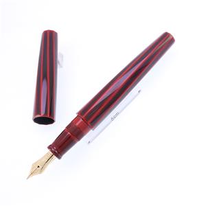 NAKAYA 中屋万年筆 万年筆 シガーモデル 十角ツイスト ポータブル 赤溜 軟中字 メイン