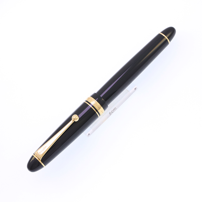 中古)PILOT パイロット 万年筆 カスタム742 ブラック 軟中字（商品ID