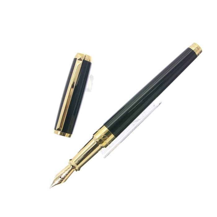 S.T. Dupont 万年筆 ラインD ブラック✕ゴールド 詳細ページ | 万年筆 ボールペンなど高級筆記具の販売・買取