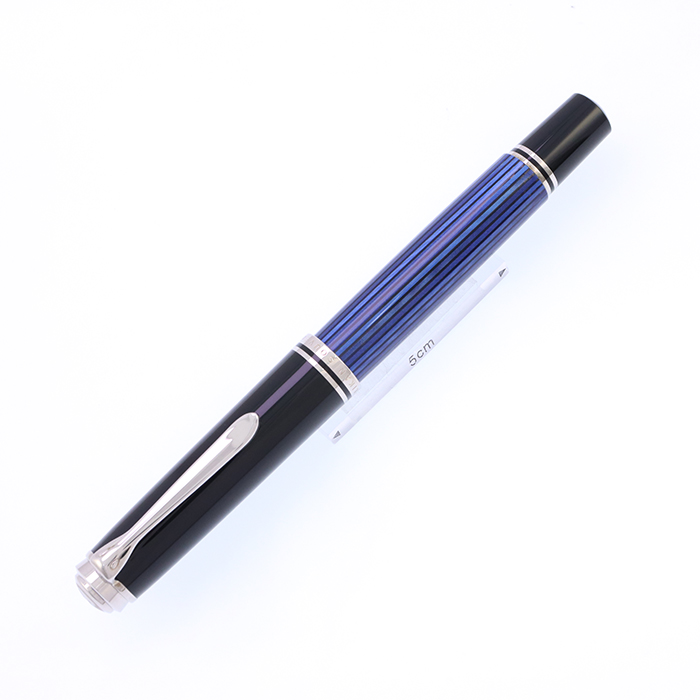 WATERMAN 万年筆 青 ストライプデザイン
