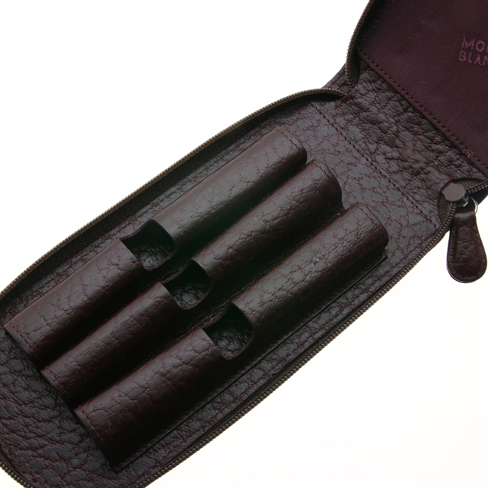 MONBLAC モンブランペンケース3本 ボルドー