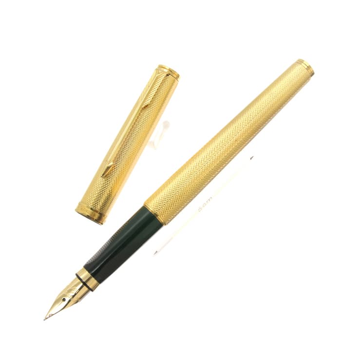 14K PARKER パーカー　ゴールド 万年筆 ダイヤモンドカット フランス製 14K PARKER パーカー ゴールド 万年筆 ダイヤモンドカット フランス製